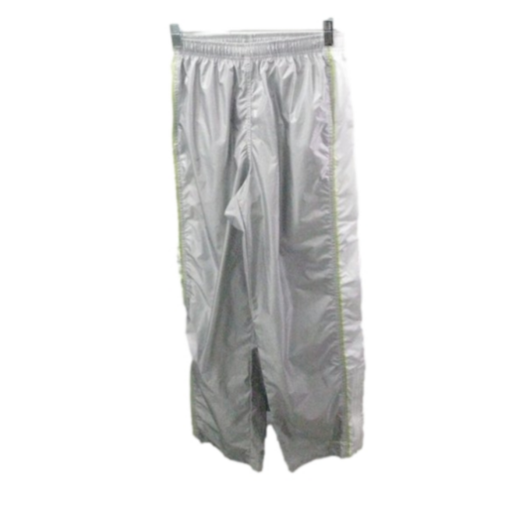 Nike Silver/White Nylon Jogging Pants Size Medium